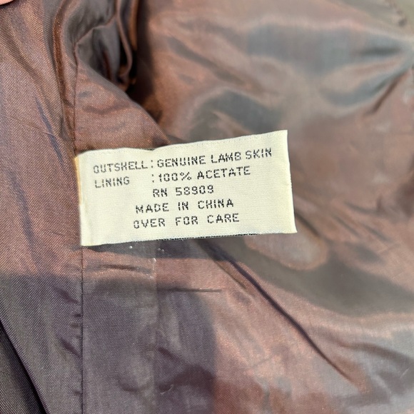 Preston & York Sz S Belted Brown Leather Biker Vest Jacket Gold hardware Zip - Picture 10 of 15